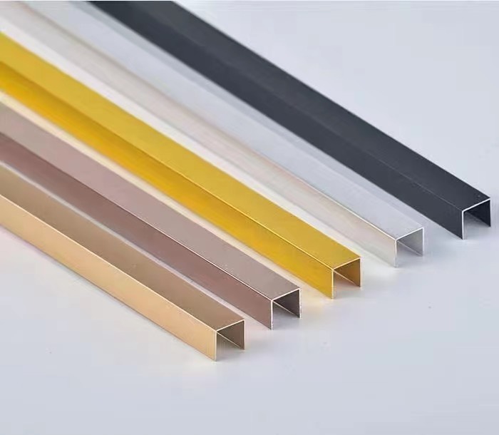 NẸP NHÔM U10 MÀU INOX