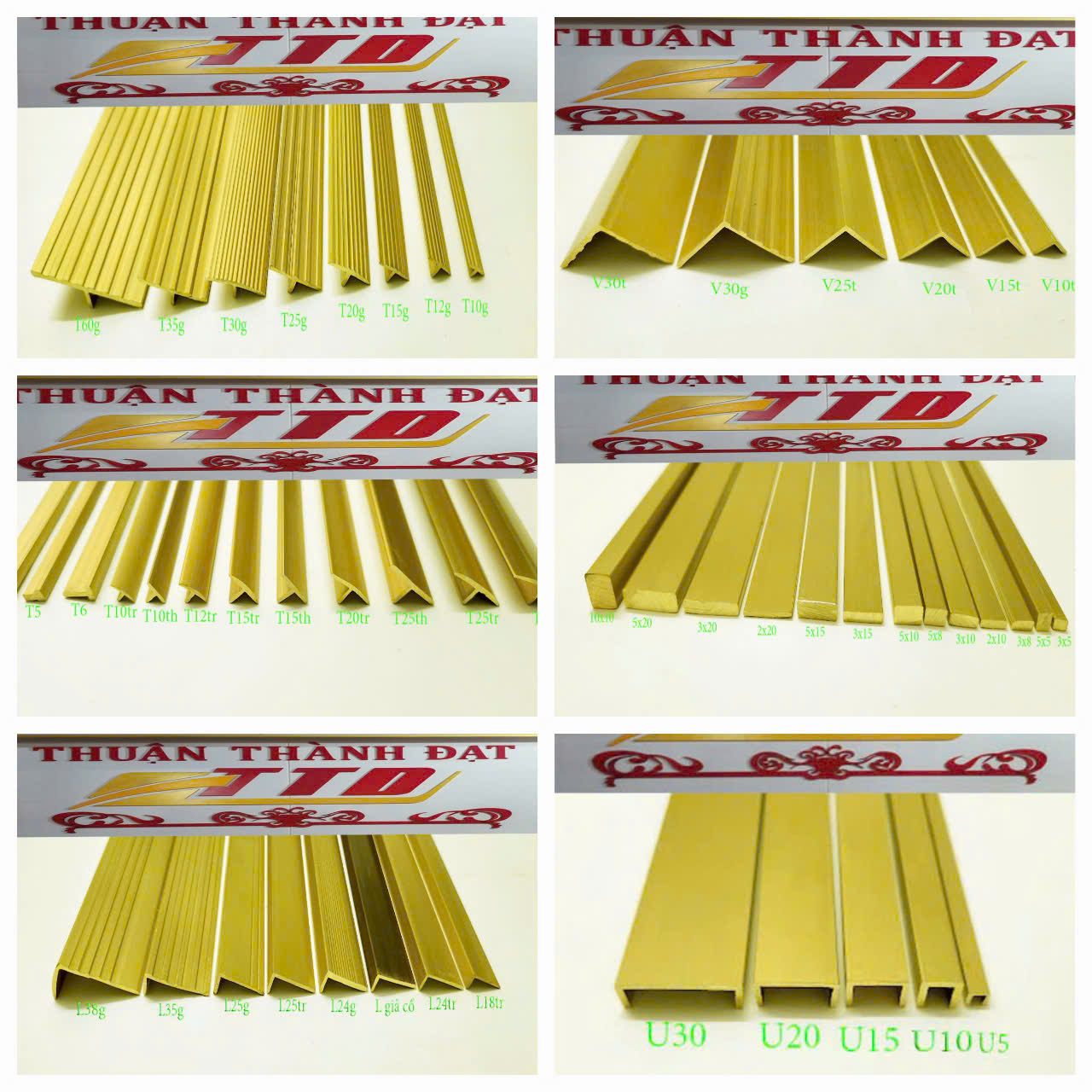 TỔNG HỢP CÁC MẪU NẸP ĐỒNG THAU TRANG TRÍ